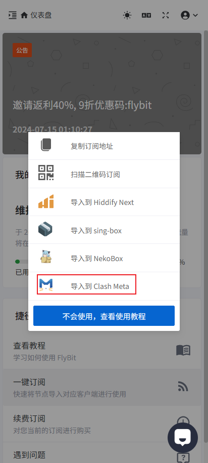 clash meta导入到Clash