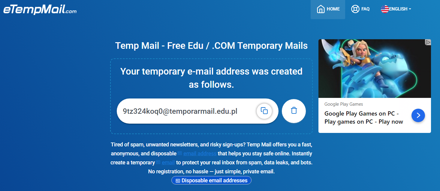 图片描述:eTempMail